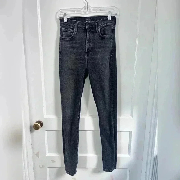 Talula x Agolde Sky High Skinny Black Jeans Size 26 - Picture 1 of 5